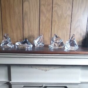 Clear Glass Decorative Sculptures